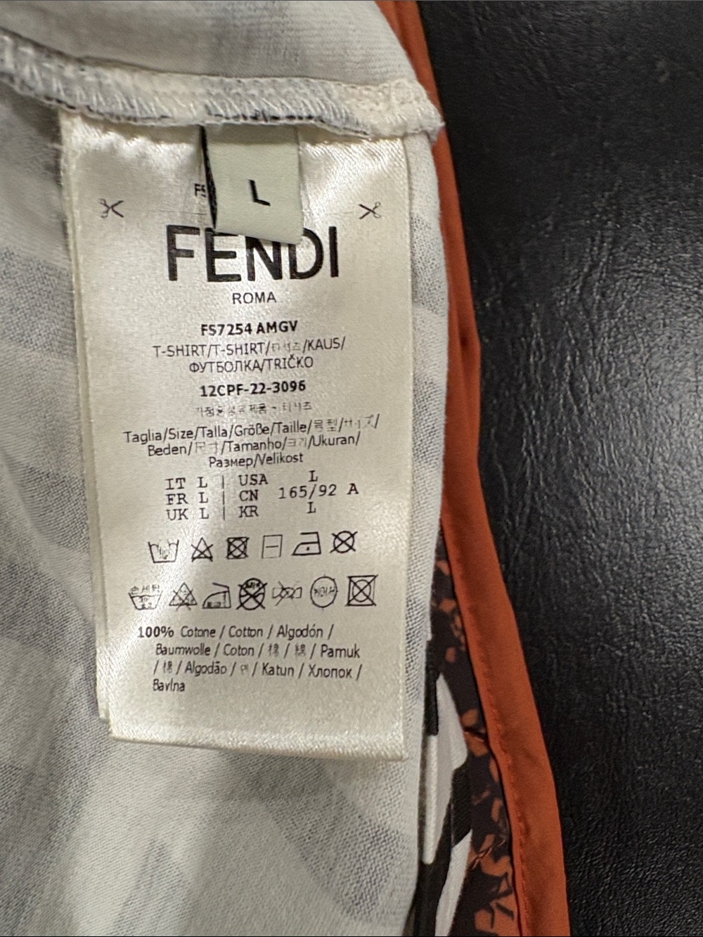 Fendi Marc Jacob’s Colab Graphic Black & White Short Sleeve Tee - Picture 6 of 7